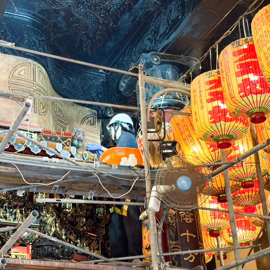 西螺街媽祖宮 歲末修護日常